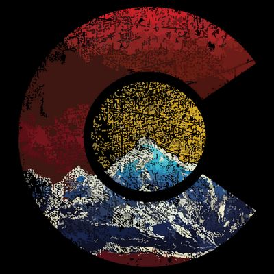 Colorado Shirts With Flag Themed Mountain T-Shirt