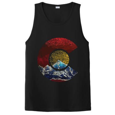 Colorado Shirts With Flag Themed Mountain PosiCharge Competitor Tank