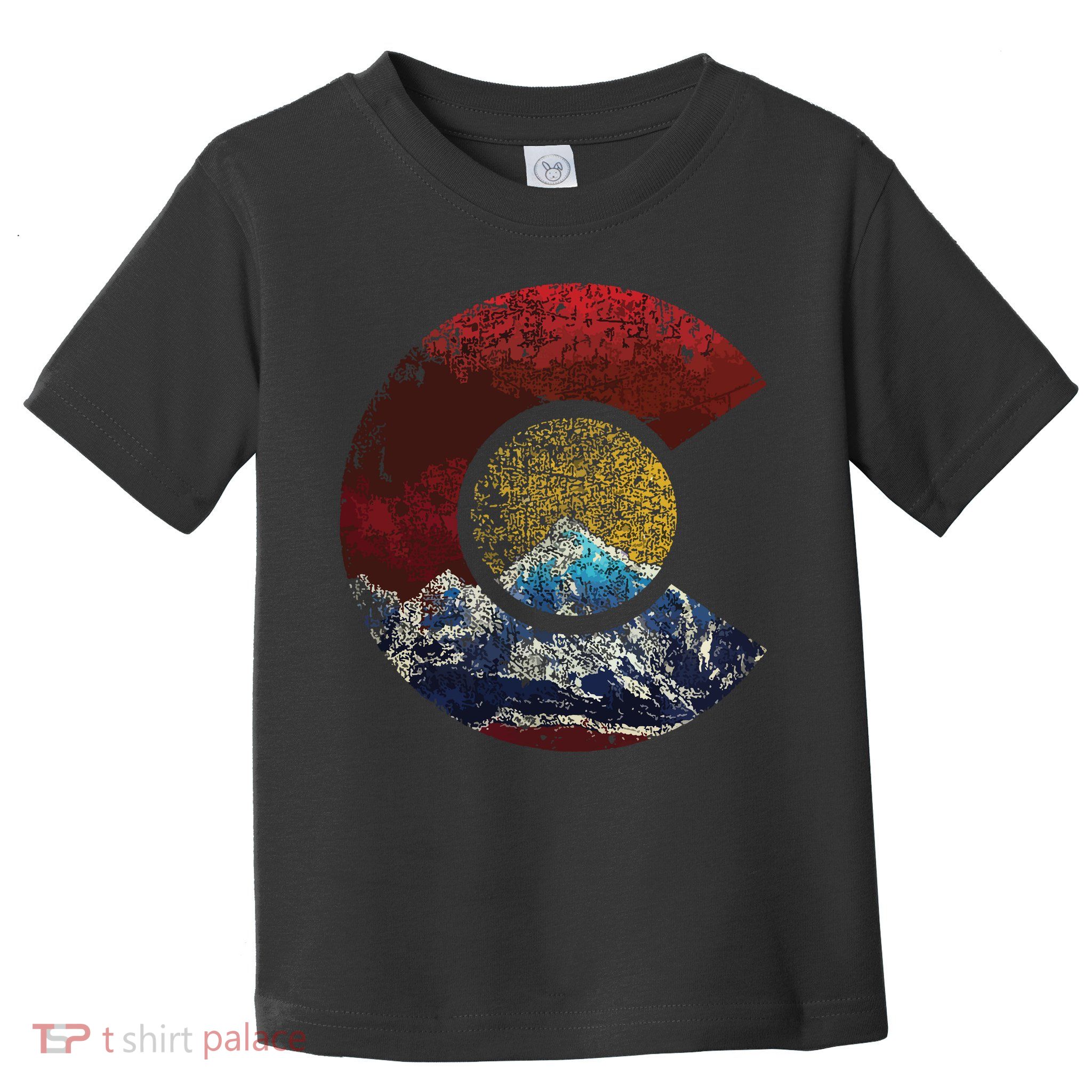 Colorado Shirts With Flag Themed Mountain Toddler T-Shirt