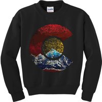 Colorado Shirts With Flag Themed Mountain Kids Sweatshirt