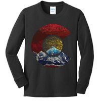 Colorado Shirts With Flag Themed Mountain Kids Long Sleeve Shirt