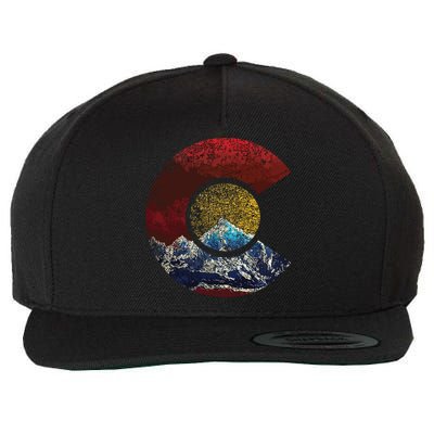 Colorado Shirts With Flag Themed Mountain Wool Snapback Cap