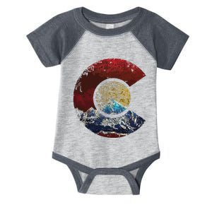 Colorado Shirts With Flag Themed Mountain Infant Baby Jersey Bodysuit