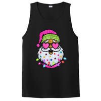 Cute Santa With Sunglasses Bling Bling Funny Christmas PosiCharge Competitor Tank