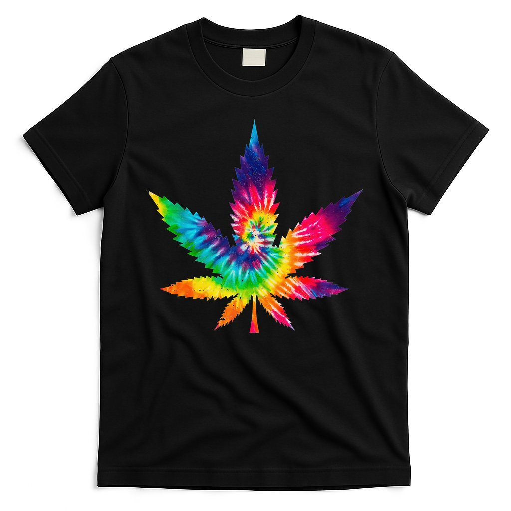 Cannabis Smoke Weed Tie Dye Hippie 420 Marijuana Stoner Tank Top T-Shirt