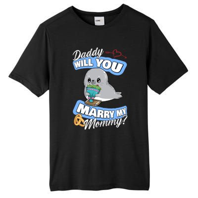 Cute Seal Wedding Offer Daddy Will You Marry My Mommy Gift Tall Fusion ChromaSoft Performance T-Shirt