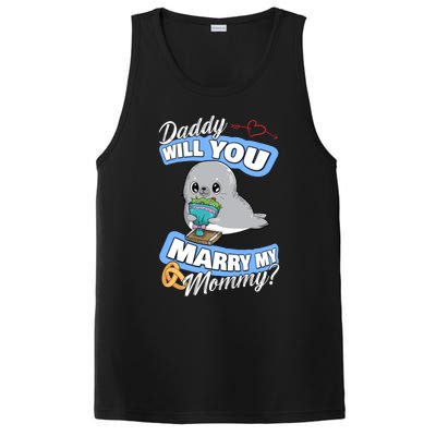 Cute Seal Wedding Offer Daddy Will You Marry My Mommy Gift PosiCharge Competitor Tank