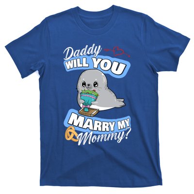 Cute Seal Wedding Offer Daddy Will You Marry My Mommy Gift T-Shirt