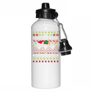 Christmas Spirits Wine Glasses Xmas Ugly Christmas Gift Aluminum Water Bottle