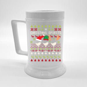 Christmas Spirits Wine Glasses Xmas Ugly Christmas Gift Beer Stein