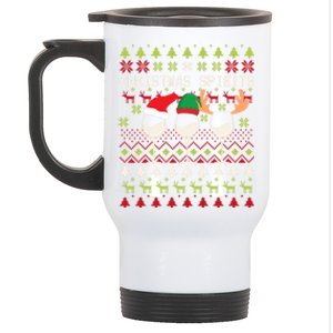 Christmas Spirits Wine Glasses Xmas Ugly Christmas Gift Stainless Steel Travel Mug