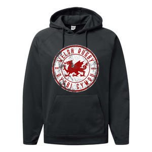 Cymru Souvenir Wales Rugby Top Welsh Rugby Football Performance Fleece Hoodie