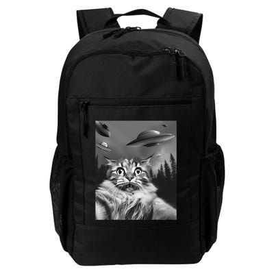 Cat Selfie With Ufos Maine Coon Daily Commute Backpack