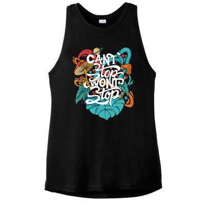 Can't Stop Won't Stop Ladies PosiCharge Tri-Blend Wicking Tank