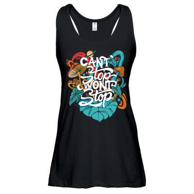 Can't Stop Won't Stop Ladies Essential Flowy Tank