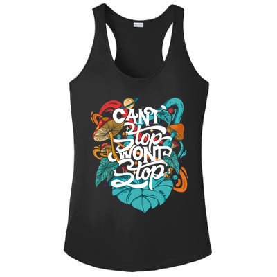 Can't Stop Won't Stop Ladies PosiCharge Competitor Racerback Tank