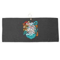 Can't Stop Won't Stop Large Microfiber Waffle Golf Towel