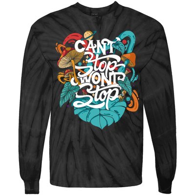 Can't Stop Won't Stop Tie-Dye Long Sleeve Shirt
