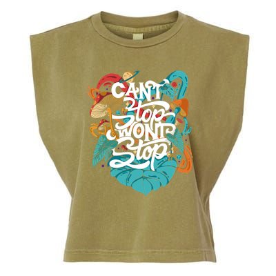 Can't Stop Won't Stop Garment-Dyed Women's Muscle Tee