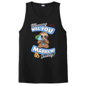 Cute Sloth Wedding Offer Mommy Will You Marry My Daddy Cool Gift PosiCharge Competitor Tank