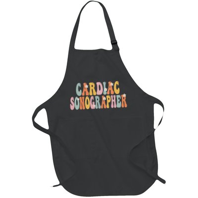 Cardiac Sonographer Week Groovy Appreciation Day For Women Full-Length Apron With Pockets