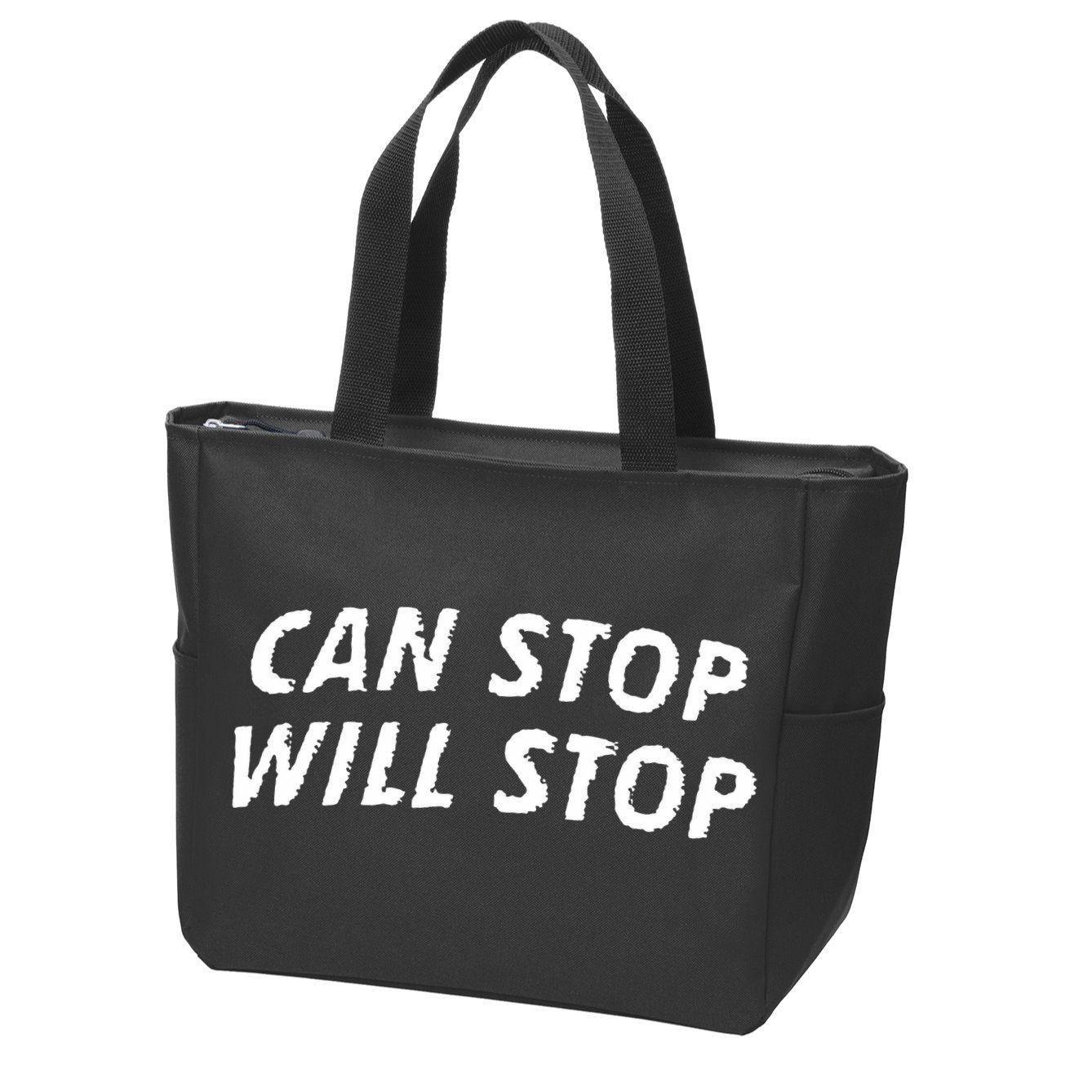 Can Stop, Will Stop Zip Tote Bag