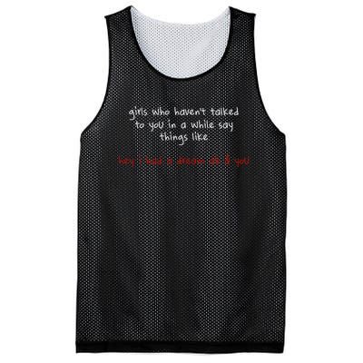 Cj Stroud Wearing Girl Who Havent Talked To You In A While Say Things Like Hey Mesh Reversible Basketball Jersey Tank