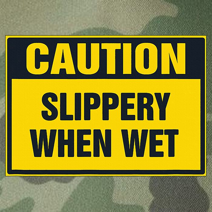Caution Slippery When Wet Legacy Tie Dye Trucker Hat