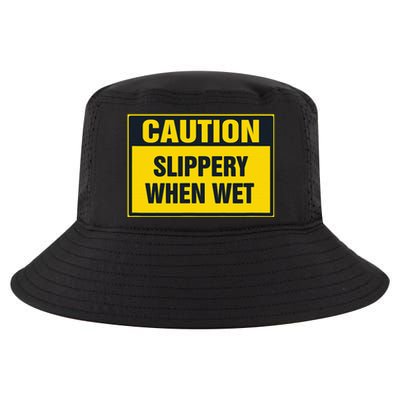 Caution Slippery When Wet Cool Comfort Performance Bucket Hat