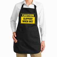 Caution Slippery When Wet Apron