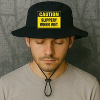 Caution Slippery When Wet Legacy Cool Fit Booney Bucket Hat