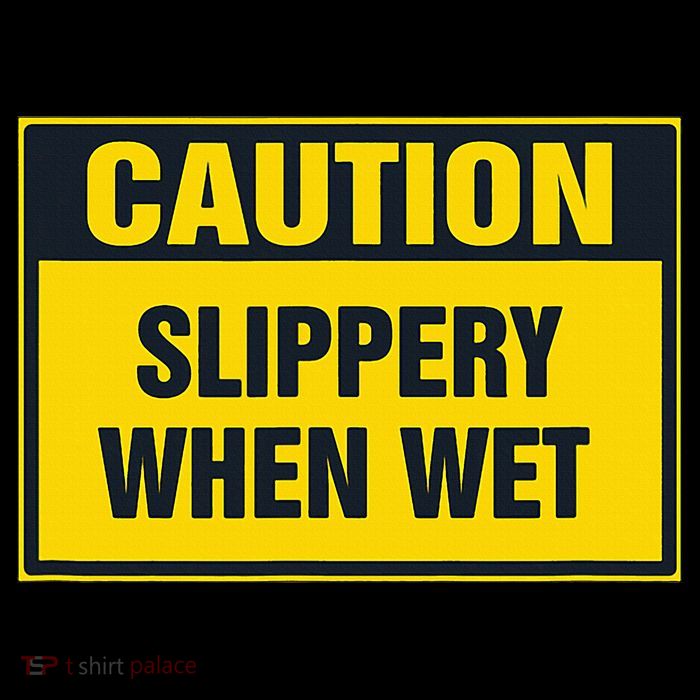 Caution Slippery When Wet Tall Sweatshirt