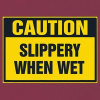 Caution Slippery When Wet 16oz Travel Tumbler