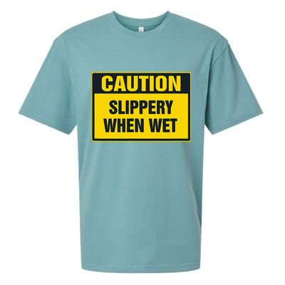 Caution Slippery When Wet Sueded Cloud Jersey T-Shirt