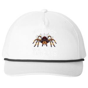 Cute Spider Web Tarantula Arachnid Snapback Five-Panel Rope Hat