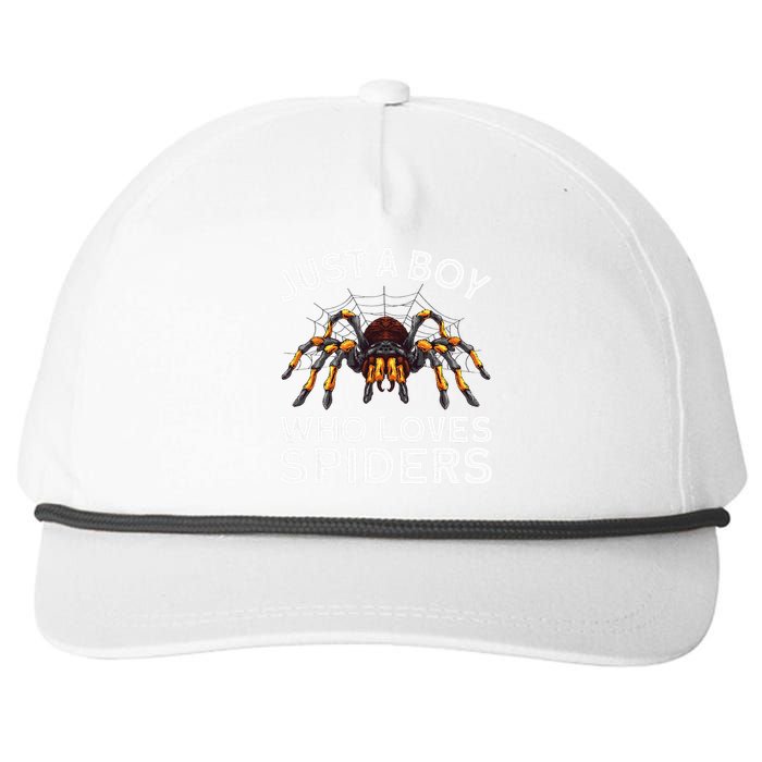 Cute Spider Web Tarantula Arachnid Snapback Five-Panel Rope Hat