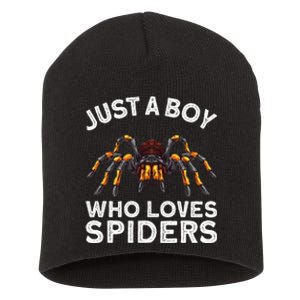 Cute Spider Web Tarantula Arachnid Short Acrylic Beanie