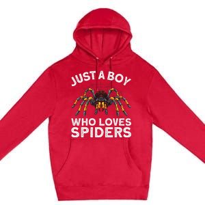 Cute Spider Web Tarantula Arachnid Premium Pullover Hoodie