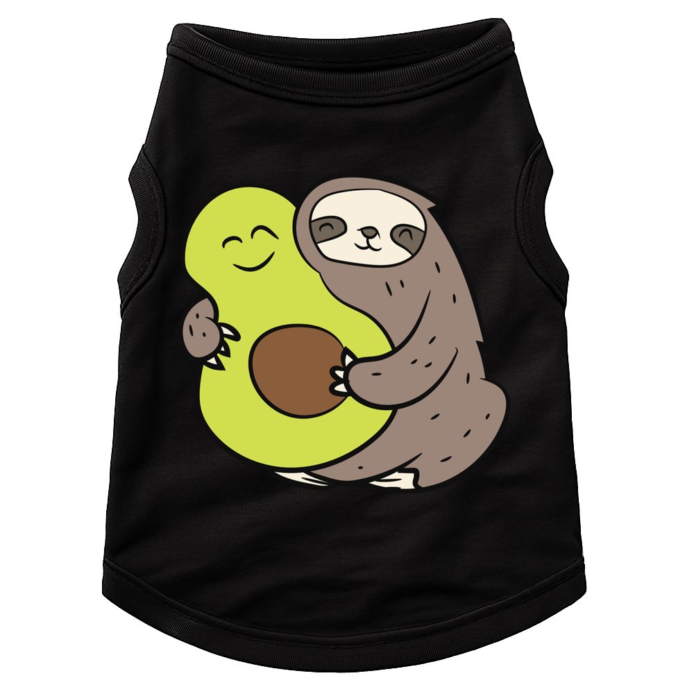 Cute Sloth With Avocado Vegan Cute Sloth Avocado Gift Doggie Tank