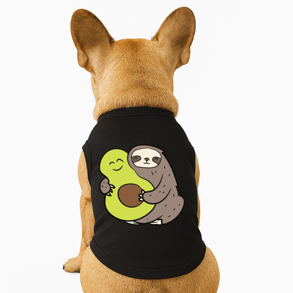 Cute Sloth With Avocado Vegan Cute Sloth Avocado Gift Doggie Tank