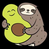 Cute Sloth With Avocado Vegan Cute Sloth Avocado Gift Cooling Performance Crew T-Shirt
