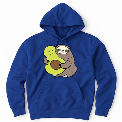 Cute Sloth With Avocado Vegan Cute Sloth Avocado Gift Hoodie