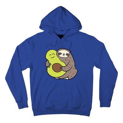 Cute Sloth With Avocado Vegan Cute Sloth Avocado Gift Hoodie