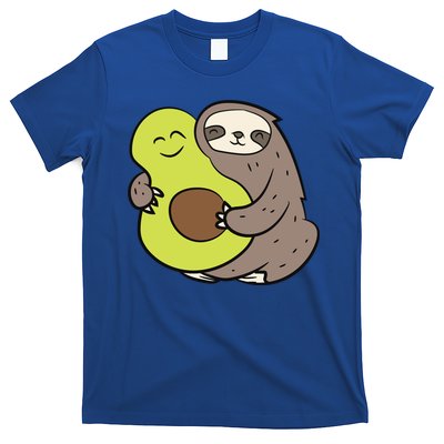 Cute Sloth With Avocado Vegan Cute Sloth Avocado Gift T-Shirt