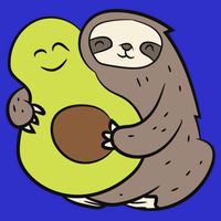 Cute Sloth With Avocado Vegan Cute Sloth Avocado Gift Womens T-Shirt