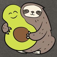 Cute Sloth With Avocado Vegan Cute Sloth Avocado Gift Cotton Canvas Backpack