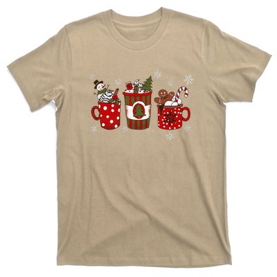 Cozy Snowy Winter Coffee Christmas Gifts For Coffee Lovers T-Shirt