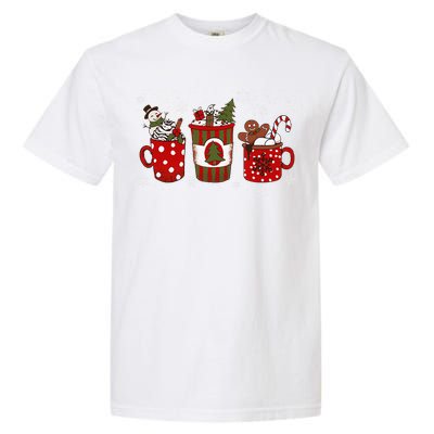 Cozy Snowy Winter Coffee Christmas Gifts For Coffee Lovers Garment-Dyed Heavyweight T-Shirt