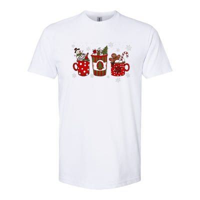 Cozy Snowy Winter Coffee Christmas Gifts For Coffee Lovers Softstyle CVC T-Shirt