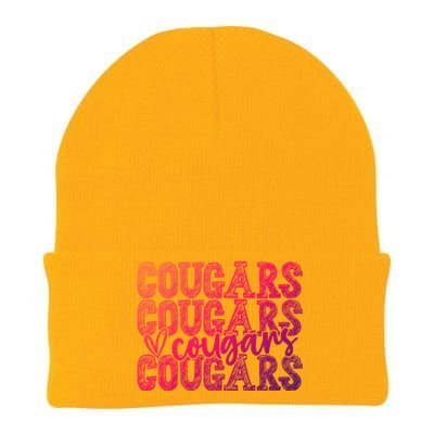 Cougars Spirit Wear Game Day School Mascot Sport Fan Team Gift Knit Cap Winter Beanie